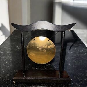 Desktop Gong Chinese Percussion Gong with Stand and Mallet
